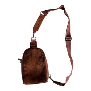 Trinity Ranch Cow Hair Sling Bag